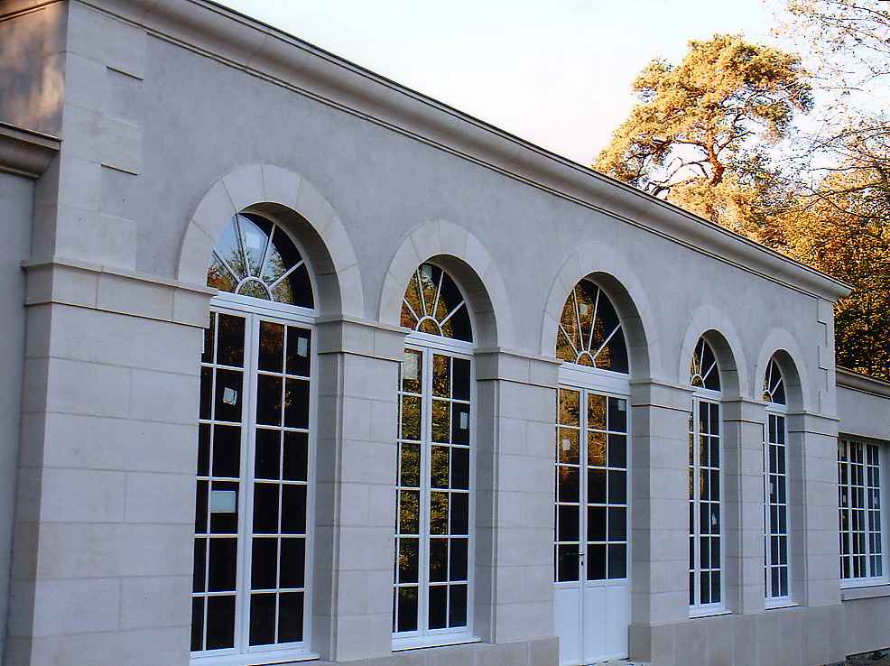 Facade en pierre Massive de Bourgogne des Carrières Sauvanet de la Nièvre